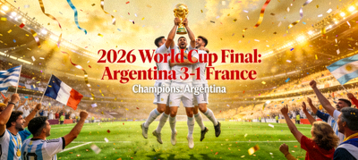 2026 World Cup final match result with champion team celebration