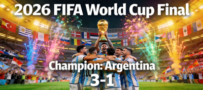 2026 FIFA World Cup final match result and champion celebration