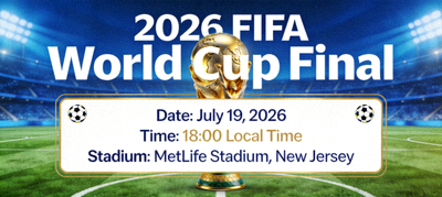 2026 FIFA World Cup final match schedule with date, time and stadium information